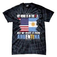 American Grown Patriot Argentinian American From Argentina Tie-Dye T-Shirt