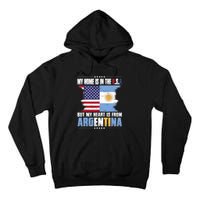 American Grown Patriot Argentinian American From Argentina Tall Hoodie