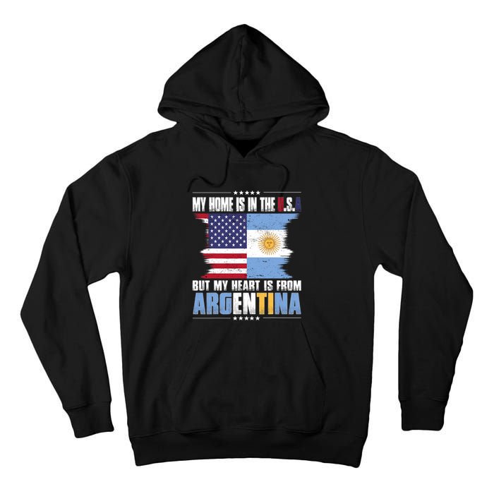 American Grown Patriot Argentinian American From Argentina Tall Hoodie