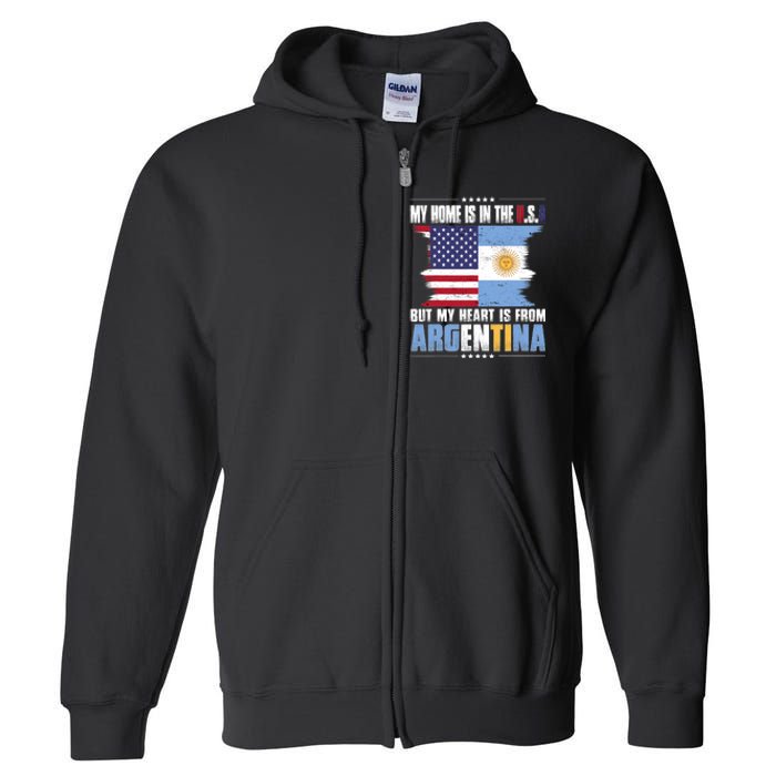 American Grown Patriot Argentinian American From Argentina Full Zip Hoodie