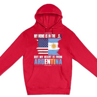 American Grown Patriot Argentinian American From Argentina Premium Pullover Hoodie