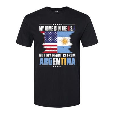 American Grown Patriot Argentinian American From Argentina Softstyle CVC T-Shirt