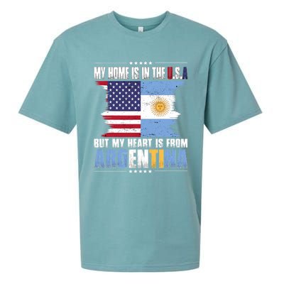 American Grown Patriot Argentinian American From Argentina Sueded Cloud Jersey T-Shirt