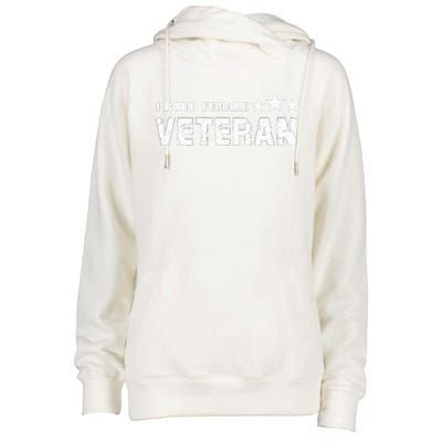 American Girl Proud Female Veteran Womens Funnel Neck Pullover Hood