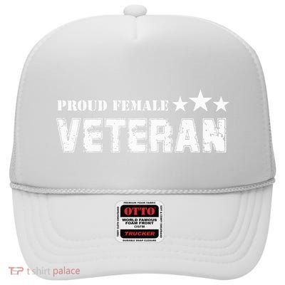 American Girl Proud Female Veteran High Crown Mesh Back Trucker Hat