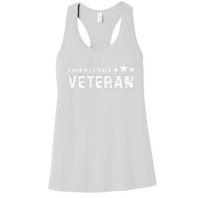 American Girl Proud Female Veteran Women's Racerback Tank