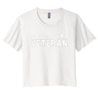 American Girl Proud Female Veteran Women's Crop Top Tee