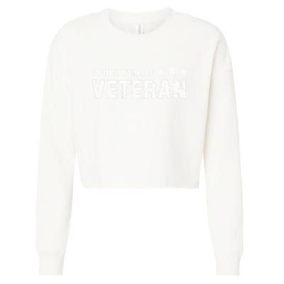 American Girl Proud Female Veteran Cropped Pullover Crew