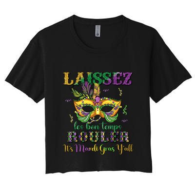 Ardi Gras Party Costume Funny Mardi Gras Crop Top