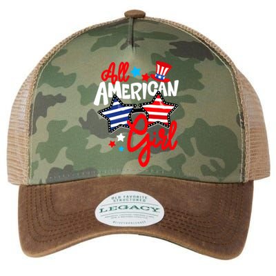 American Girls Patriotic July 4th Funny Legacy Tie Dye Trucker Hat