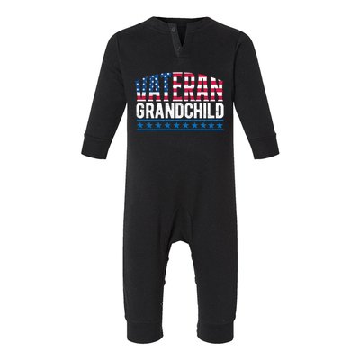 America Grand Patriotic Veterans Day Gift Infant Fleece One Piece