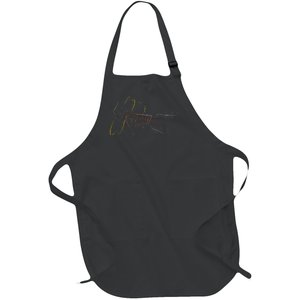 Acoustic Guitar Player Great Guitarist Or Band Gift Full-Length Apron With Pockets