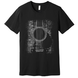 Acoustic Guitar Player Six String Classic Rock & Roll Premium T-Shirt