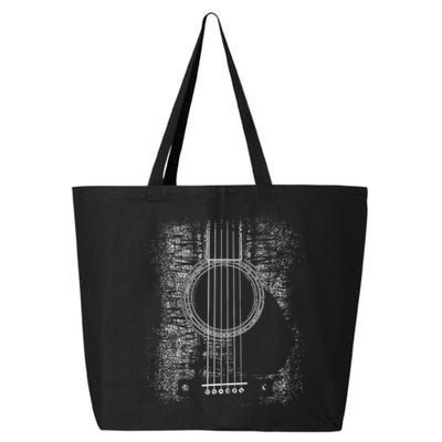 Acoustic Guitar Player Six String Classic Rock & Roll 25L Jumbo Tote