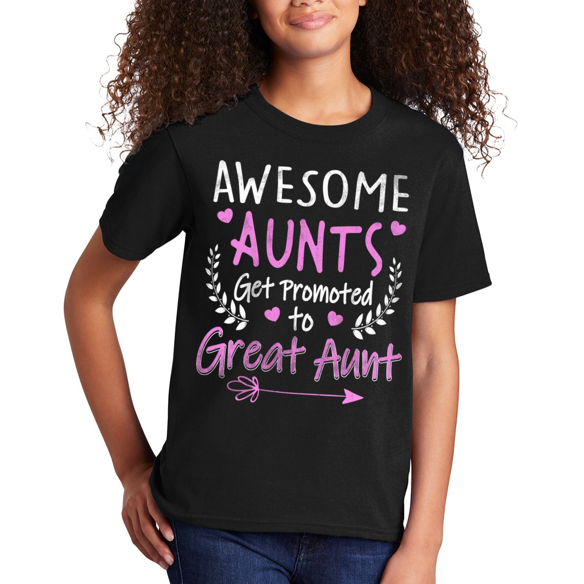Aunts Get Promoted To Great Aunt Cute Kids T-Shirt