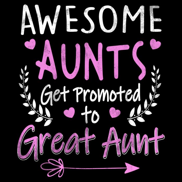 Aunts Get Promoted To Great Aunt Cute Zip Tote Bag