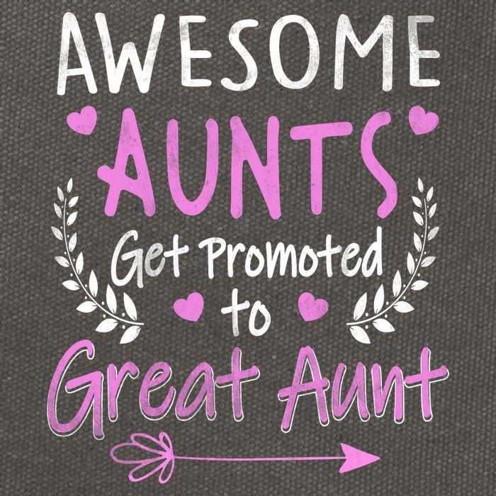 Aunts Get Promoted To Great Aunt Cute Cotton Canvas Backpack