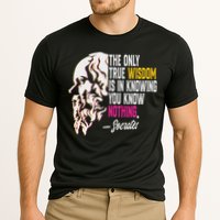 Ancient Greek Philosophy Quote The Only True Wisdom Socrates Performance Shirt