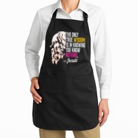 Ancient Greek Philosophy Quote The Only True Wisdom Socrates Apron
