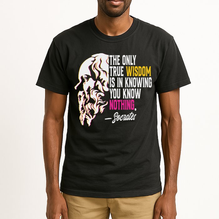 Ancient Greek Philosophy Quote The Only True Wisdom Socrates Tall T-Shirt