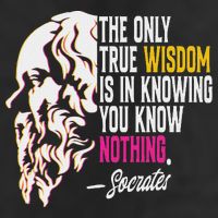 Ancient Greek Philosophy Quote The Only True Wisdom Socrates 11oz C Handle Ceramic Mug