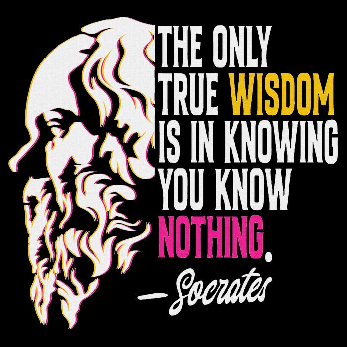 Ancient Greek Philosophy Quote The Only True Wisdom Socrates Bag