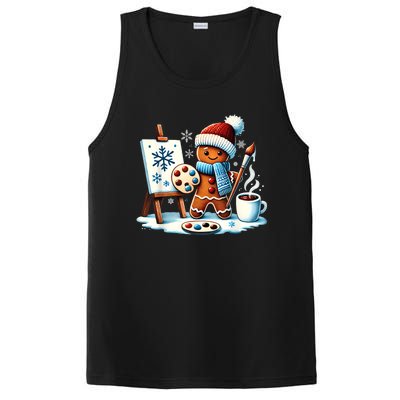 Artist Gingerbread Painter Art Teacher Student Christmas PosiCharge Competitor Tank