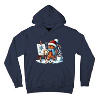 Artist Gingerbread Painter Art Teacher Student Christmas Hoodie