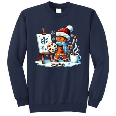 Artist Gingerbread Painter Art Teacher Student Christmas Sweatshirt