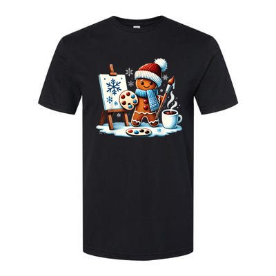 Artist Gingerbread Painter Art Teacher Student Christmas Softstyle CVC T-Shirt