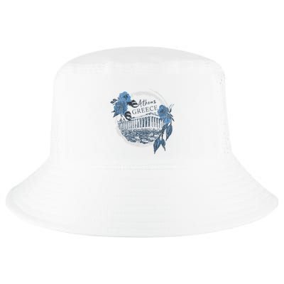 Athens Greece Parthenon Floral Cool Comfort Performance Bucket Hat