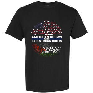 American Grown Palestinian Roots Palestine Flag Garment-Dyed Heavyweight T-Shirt