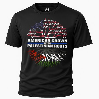 American Grown Palestinian Roots Palestine Flag Performance Shirt