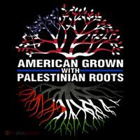 American Grown Palestinian Roots Palestine Flag T-Shirt