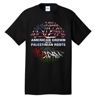 American Grown Palestinian Roots Palestine Flag Tall T-Shirt