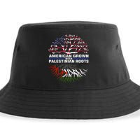 American Grown Palestinian Roots Palestine Flag Sustainable Bucket Hat