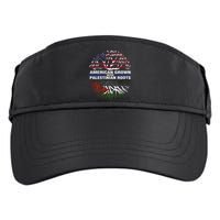 American Grown Palestinian Roots Palestine Flag Adult Drive Performance Visor