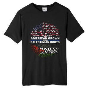 American Grown Palestinian Roots Palestine Flag Tall Fusion ChromaSoft Performance T-Shirt