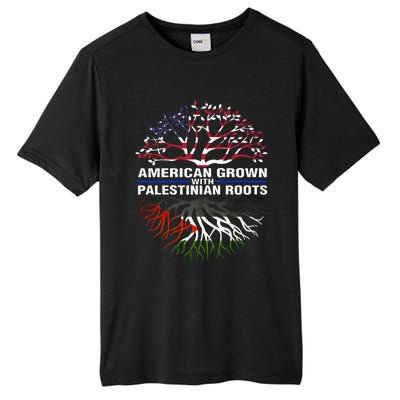 American Grown Palestinian Roots Palestine Flag Tall Fusion ChromaSoft Performance T-Shirt