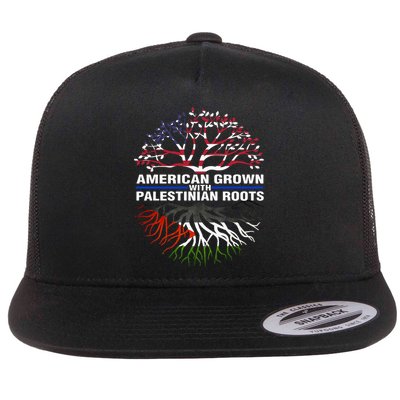 American Grown Palestinian Roots Palestine Flag Flatbill Hat