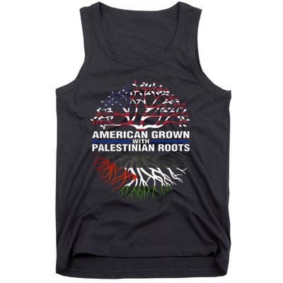 American Grown Palestinian Roots Palestine Flag Tank Top