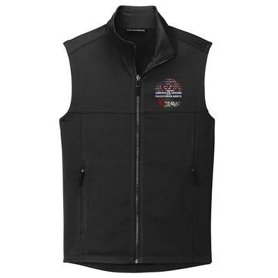 American Grown Palestinian Roots Palestine Flag Collective Smooth Fleece Vest