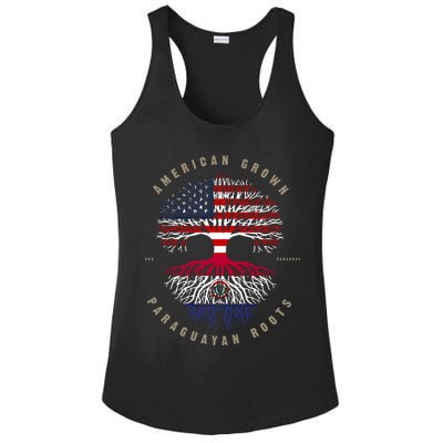American Grown Paraguayan Roots Paraguay Flag Meaningful Gift Ladies PosiCharge Competitor Racerback Tank