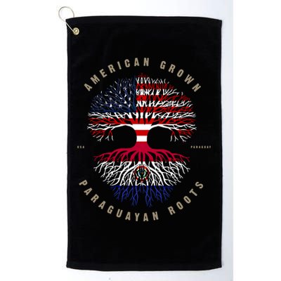 American Grown Paraguayan Roots Paraguay Flag Meaningful Gift Golf Towel