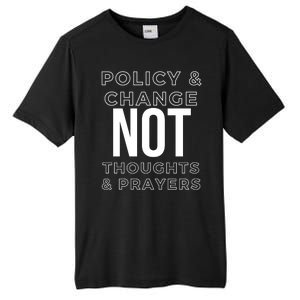 Anti Gun Policy & Change Not Thoughts & Prayers Wear Orange Tall Fusion ChromaSoft Performance T-Shirt