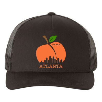 Atlanta Georgia Peach Skyline Yupoong Adult 5-Panel Trucker Hat