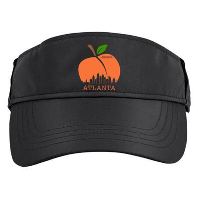 Atlanta Georgia Peach Skyline Adult Drive Performance Visor