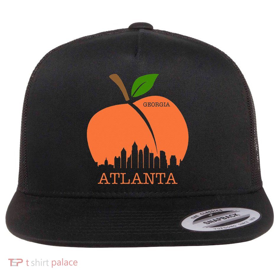 Atlanta Georgia Peach Skyline Flatbill Hat