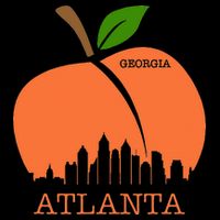 Atlanta Georgia Peach Skyline Visor