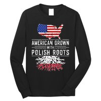 American Grown Polish Roots Pride Poland Long Sleeve Shirt